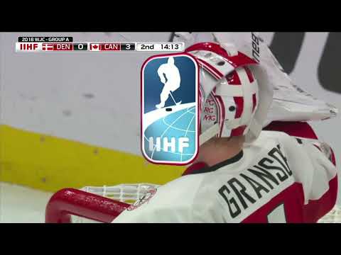 Canada - Denmark 2018 WJC Emil Gransoe highlights