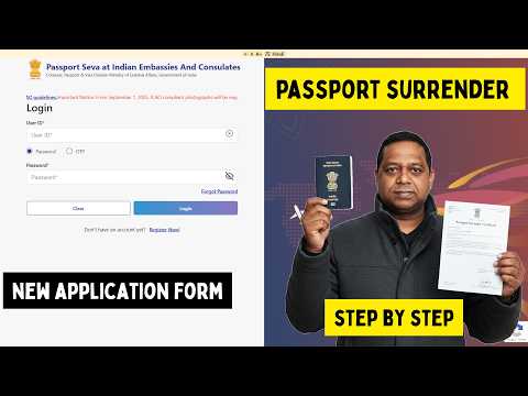 Indian Passport Surrender – NEW Online Process 2026 | Updated Portal, Uploads & Checklist