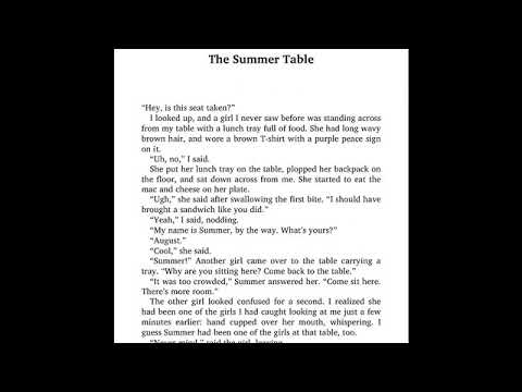 Wonder Chapter 19 The Summer Table
