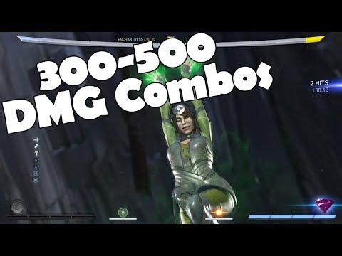 Enchantress Combo Tutorial: 300-500 DMG. Injustice 2