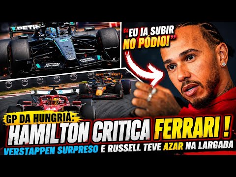 HAMILTON CRITICA ESTRATEGIA DA FERRARI!  RUSSELL NÃO TEVE CULPA NA LARGADA E VERSTAPPEN SURPRESO