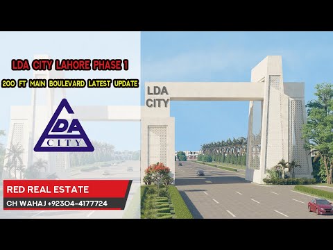 LDA City Lahore Phase 1 200 ft Main Boulevard Latest Development Update 2020