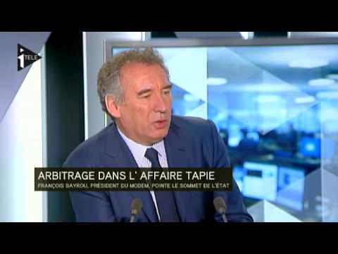 Affaire Tapie: Bayrou met en cause "le sommet de l'Etat"