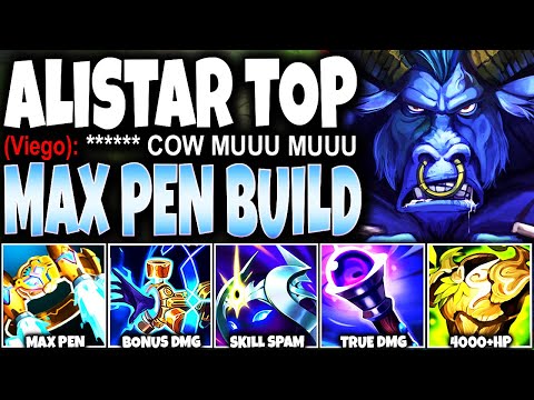Meet MAX AP PEN ALISTAR TOP Build and outdamage all with 440+AP & 4000+HP 🔥 LoL Alistar s13 Gameplay