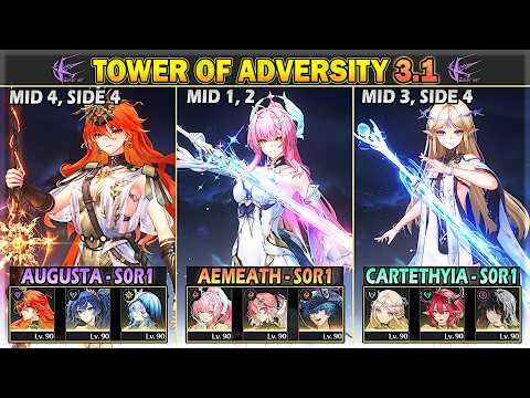 [NEW ToA] Aemeath-Changli, Cartethyia, Augusta | 36 Crest Tower of Adversity 3.1 | Wuthering Waves