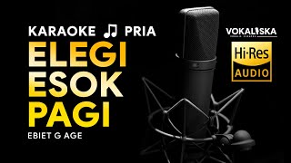 Download lagu ELEGI ESOK PAGI (KARAOKE) - Ebiet G. Ade 🎵 Nada PRIA | Karaoke Tembang Kenangan mp3