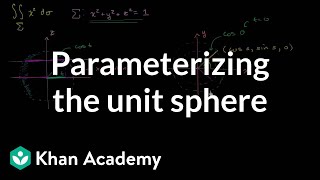Surface Integral Example Part 1 - Parameterizing the Unit Sphere