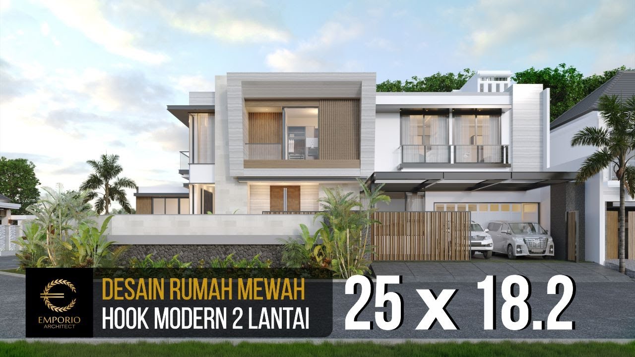 Desain Rumah Hook Modern 2 Lantai Ibu Dery Jakarta Utara Desain Rumah Hook Modern 2 Lantai Ibu Dery Jakarta Utara
