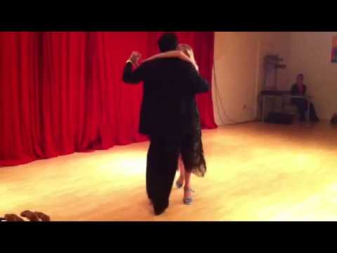 Tango Milonguero in the Apilado embrace by Jonathan y Olivia