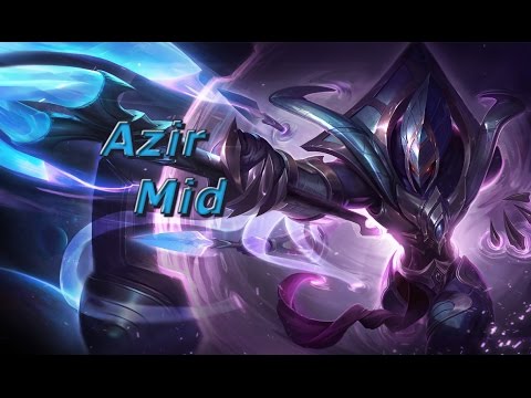 League Of Legends Galactic Azir Gameplay