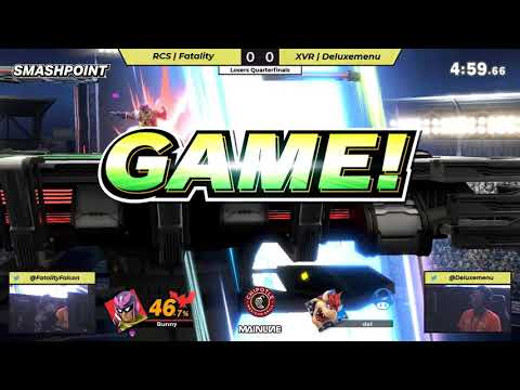 SMASHPOINT - RCS | Fatality (Captain Falcon) vs. XVR | Deluxemenu (Bowser) - LQF
