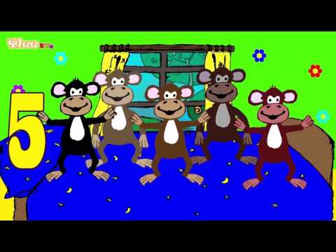 Pet majhnih opic - Fünf kleine Affen  - Yleekids Slovensko