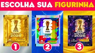 ESCOLHA UMA FIGURINHA DOURADA DA COPA ⚽🏆 Quiz de FUTEBOL DA COPA DE 2026 🌎🔥 VOCÊ TEM SORTE?!