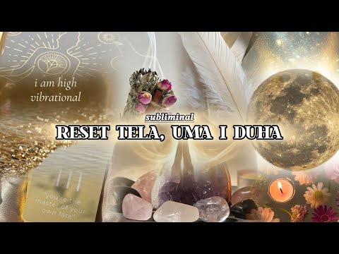 ✨Subliminal: RESET TELA, UMA I DUHA - Otpusti blokade i prizovi mir 🕊️💆🏻‍♀️ #hex