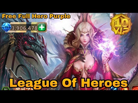 League Of Heroes P-Server VIP 10 + Free All Hero Purple + Free 3,9M DM + Free Rechange Cuppon & More