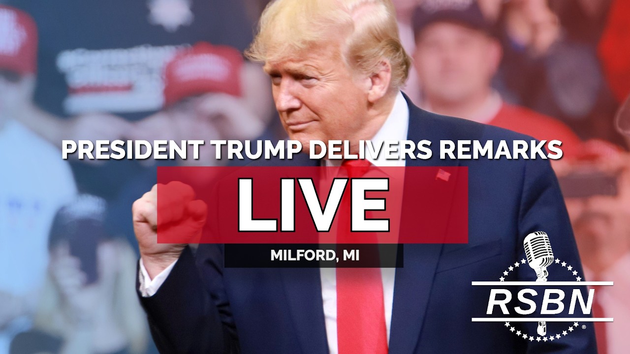 LIVE: President Trump Delivers Remarks in Milford, MI After Viewing Drag Race & More - 07/27/26