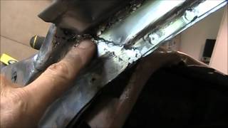 one windshield pillar rebuilt