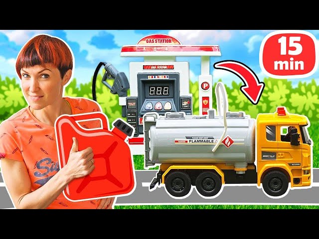 Vídeo relacionado con Vvikizy Modelo de Camión Cisterna de Gasolina Desmontable para Niños, Juego Realista, Juguete Multifuncional con Pulverizador de Agua