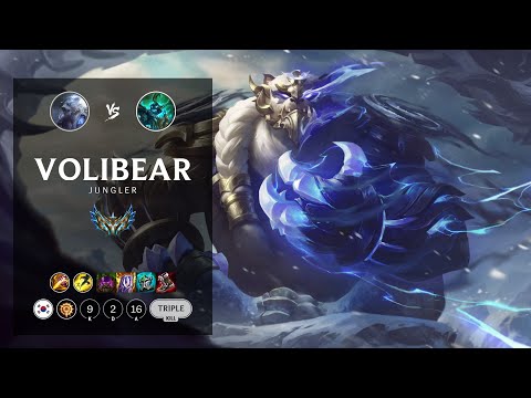 Volibear Jungle vs Hecarim - KR Challenger Patch 12.18
