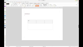 How to Drag and Move Around a Table in LibreOffice Writer