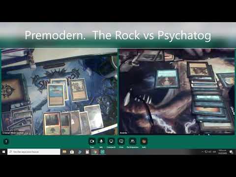 Premodern mtg. The Rock vs Psychatog