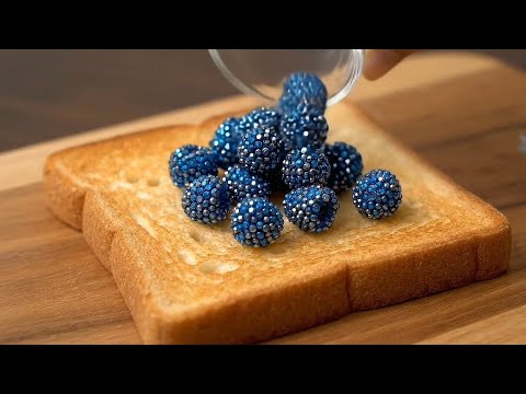 1 Hour of AI ASMR Glass Cutting and Spreading Items on toast to fall asleep to
