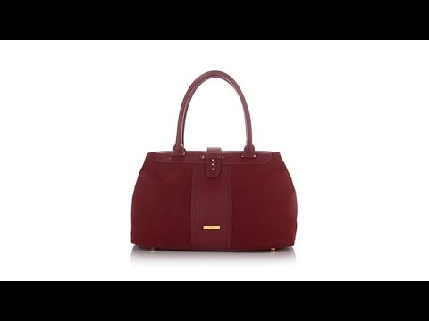 IMAN Platinum Leather and Suede Luxury City Chic Bag
