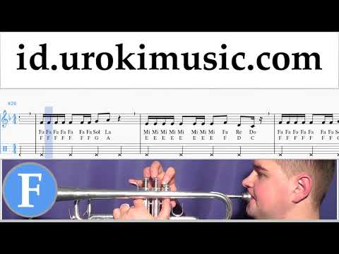 Belajar Terompet Isyana Sarasvati - Lembaran Buku Not Tabulasi um-ih592