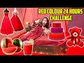 Using RED Things For 24 Hours Challenge | Pari's Lifestyle