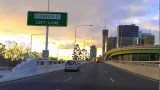 preview picture of video 'Brisbane City Australia | Pacific Motorway'