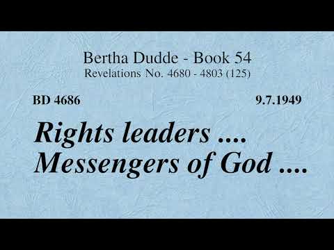 BD 4686 - RIGHTS LEADERS .... MESSENGERS OF GOD ....