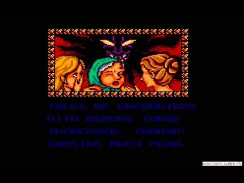 Golvellius: Valley of Doom (Master System) Intro