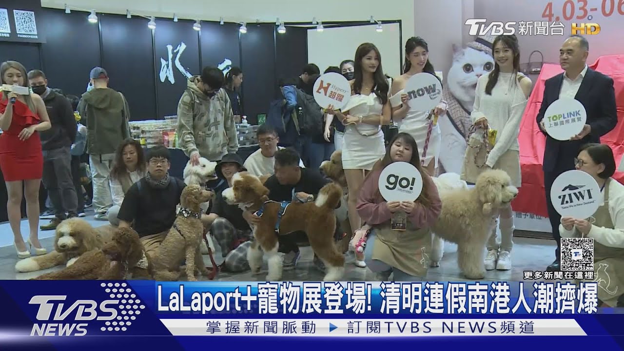 LaLaport+寵物展登場! 清明連假南港人潮擠爆