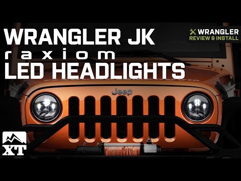 Jeep Wrangler JK Raxiom LED Headlights 2007-2018 Review & Install