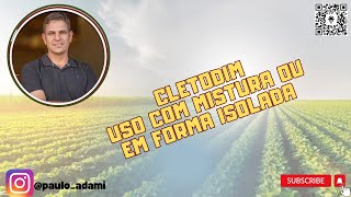 Eficiência do uso de cletodim em mistura com 2,4-D ou de forma isolada