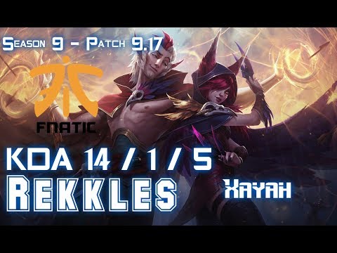 FNC Rekkles XAYAH vs KAI'SA ADC - Patch 9.17 EUW Ranked