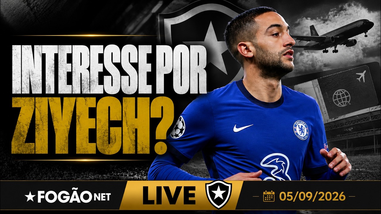 LIVE | Botafogo negocia contratação de Ziyech; Bellão prepara ajustes no time titular