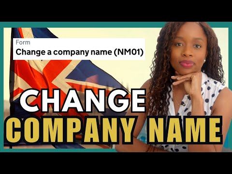 CHANGE LTD COMPANY NAME on COMPANIES HOUSE UK