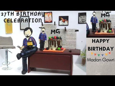 Miniature Madan Gowri|🎊27th birthday celebration🎊|VJ