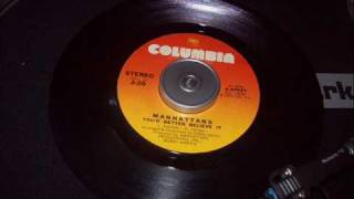THE MANHATTENS YOU&#39;D BETTER BELIEVE IT 1973 COLUMBIA