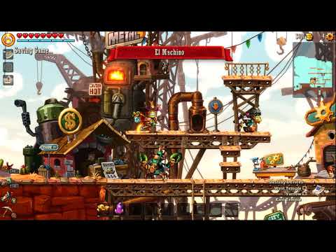 Let's Play Steamworld Dig 2 - 22 - Lava River Puzzles