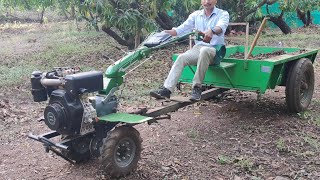 Kirloskar Power Weeder 8 Hp With trolley attachment | छोटा ट्रॅक्टर | PTO | 600 kg वजन ओढतो | २०२२