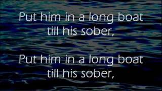 Drunken&#39; Sailor - Irish Rovers - Lyrics ,