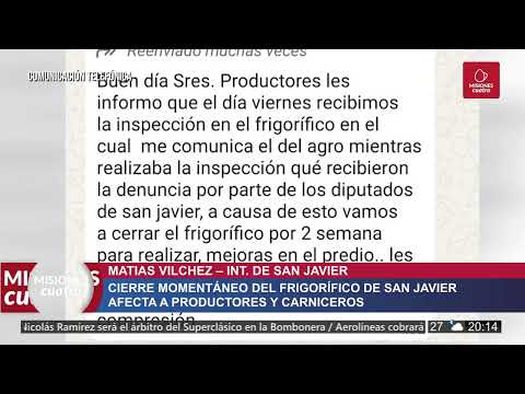 Cierre del frigorífico San Javier afecta a productores | Misiones Cuatro