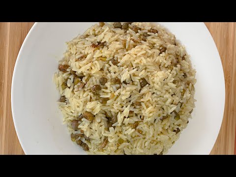 Rice and Pigeon Peas Recipe - Duri ak Pwa Congo -