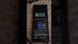 Protect your dog from RF and EMF - this is EMF reading