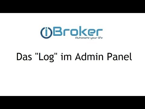 ioBroker - Das "Log" im Admin Panel