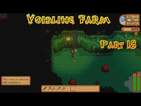 Voidling Farm (Let's Play Stardew Valley Part 18) Scary Caves