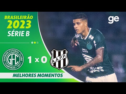 Gols e lances de Guarani x Ponte Preta
