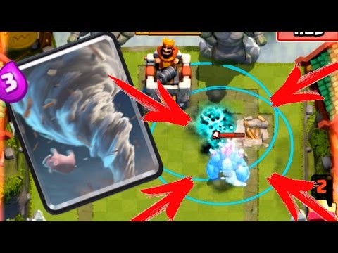 ТОРНАДО VS ГОЛЕМ! Фан атака Clash Royale